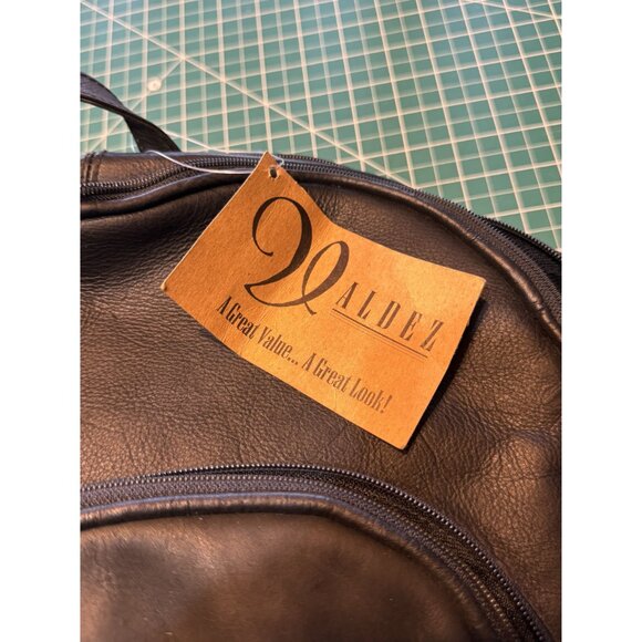 Valdez Genuine Leather Backpack With Multiple Compartments & Zippers - Picture 2 of 8